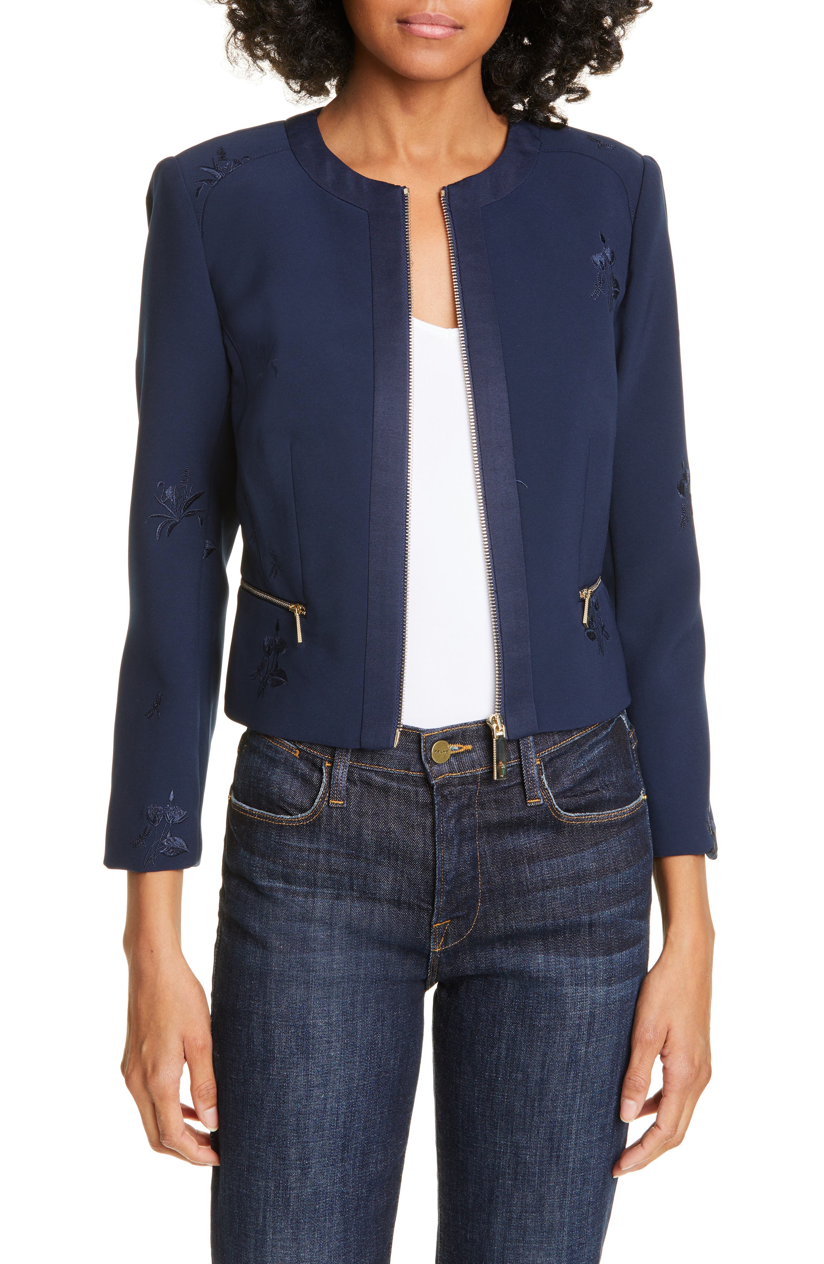 ted baker embroidered jeans