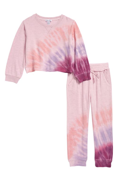 Splendid Sunburst Sweatshirt & Sweatpants Set in Light Lilac