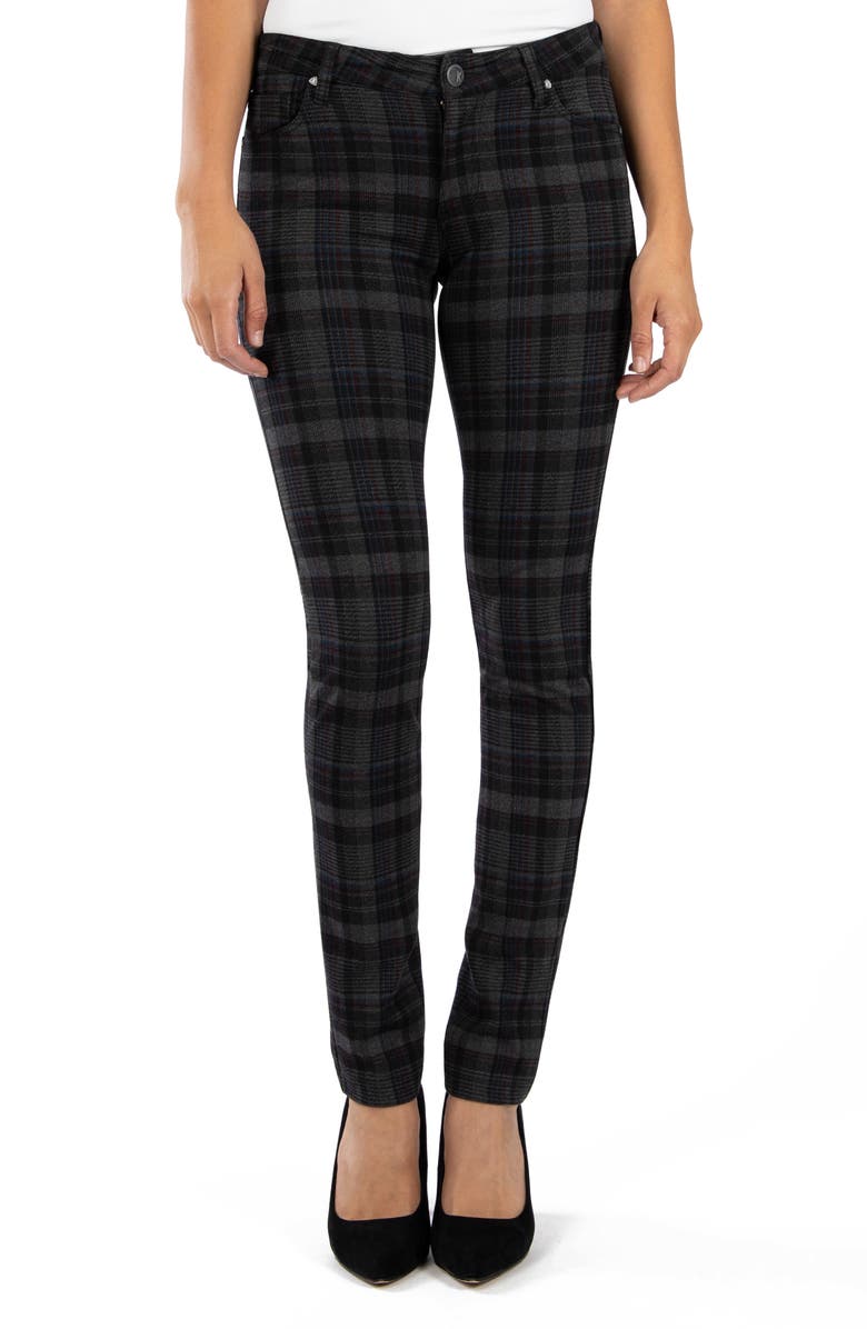 KUT from the Kloth Diana Plaid Stretch Skinny Jeans | Nordstrom