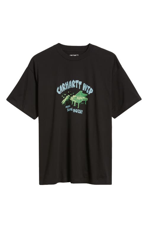 Shop Carhartt Work In Progress Noisy Organic Cotton Graphic T-shirt In Black