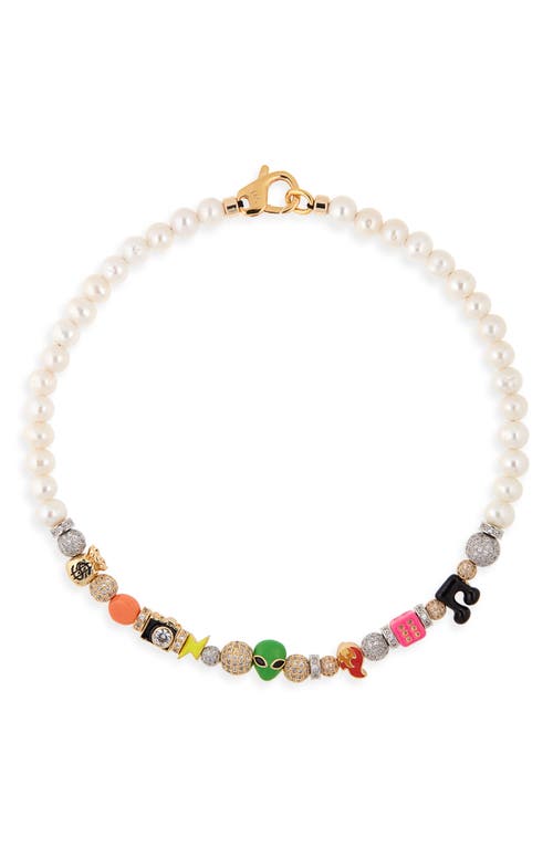 Martha Calvo Out of this World Freshwater Pearl & Bead Necklace in Pearl Multi