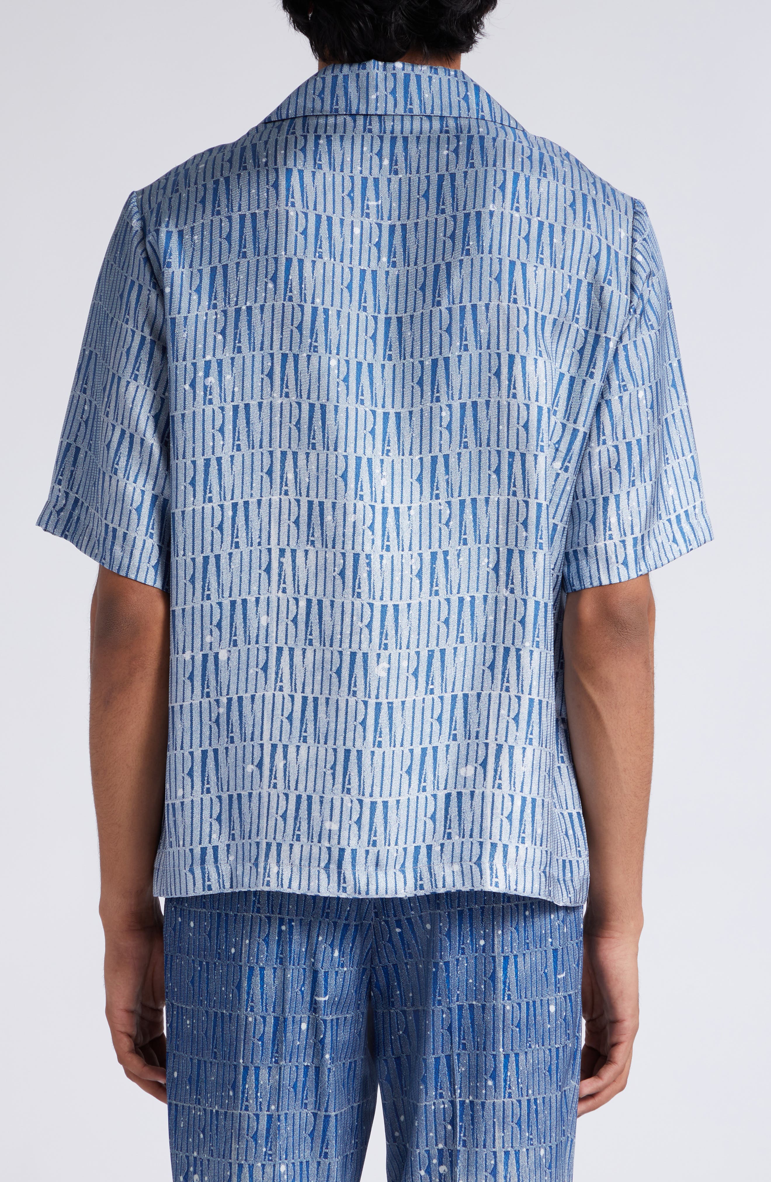タグ付き【AMIRI】22SS WEAVE BOWLING SHIRT（AMIRI Paint Splatter 