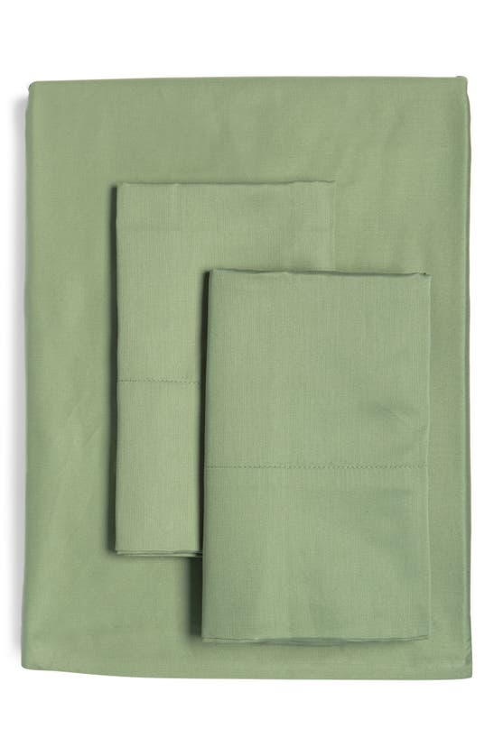 Shop Ted Baker Plain Dye Collection Sheet Set In Soft Green