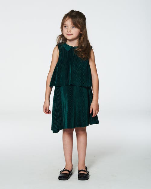Deux Par Deux Girls' Sleeveless Dress With Eyelet Collar - Little Kid In Amazon