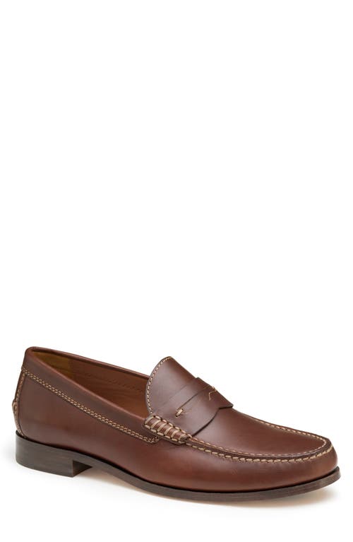 Baldwin Penny Loafer in Brandy American Full Grain