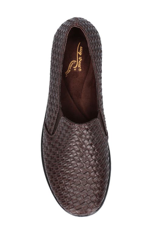 Shop Easy Street Eternity Textured Slip-on In Brown Woven