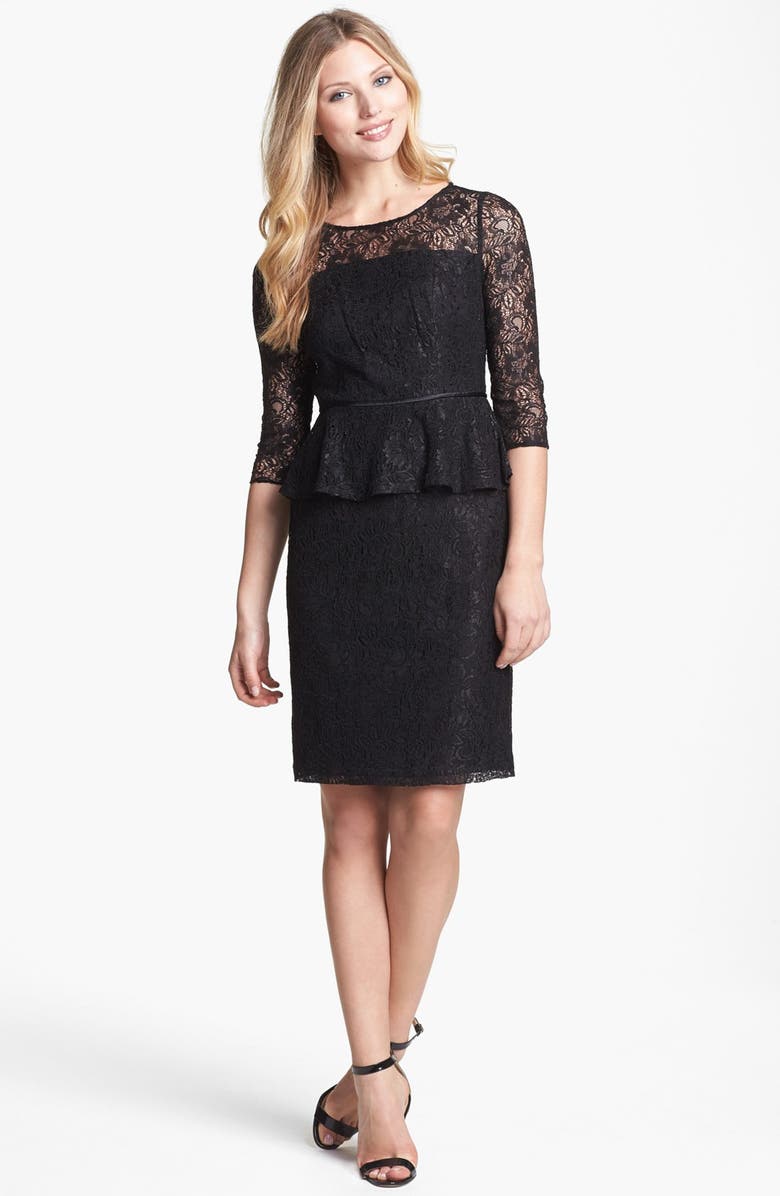 Adrianna Papell Peplum Lace Sheath Dress (Nordstrom Exclusive) | Nordstrom