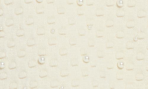 Lyssé Valentina Pearl Short Sleeve Sweater In Icing In Gray
