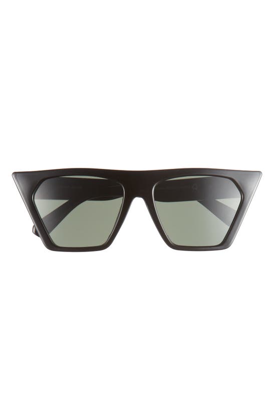 Aire Quasar 58mm Cat Eye Sunglasses In Black / Green Mono