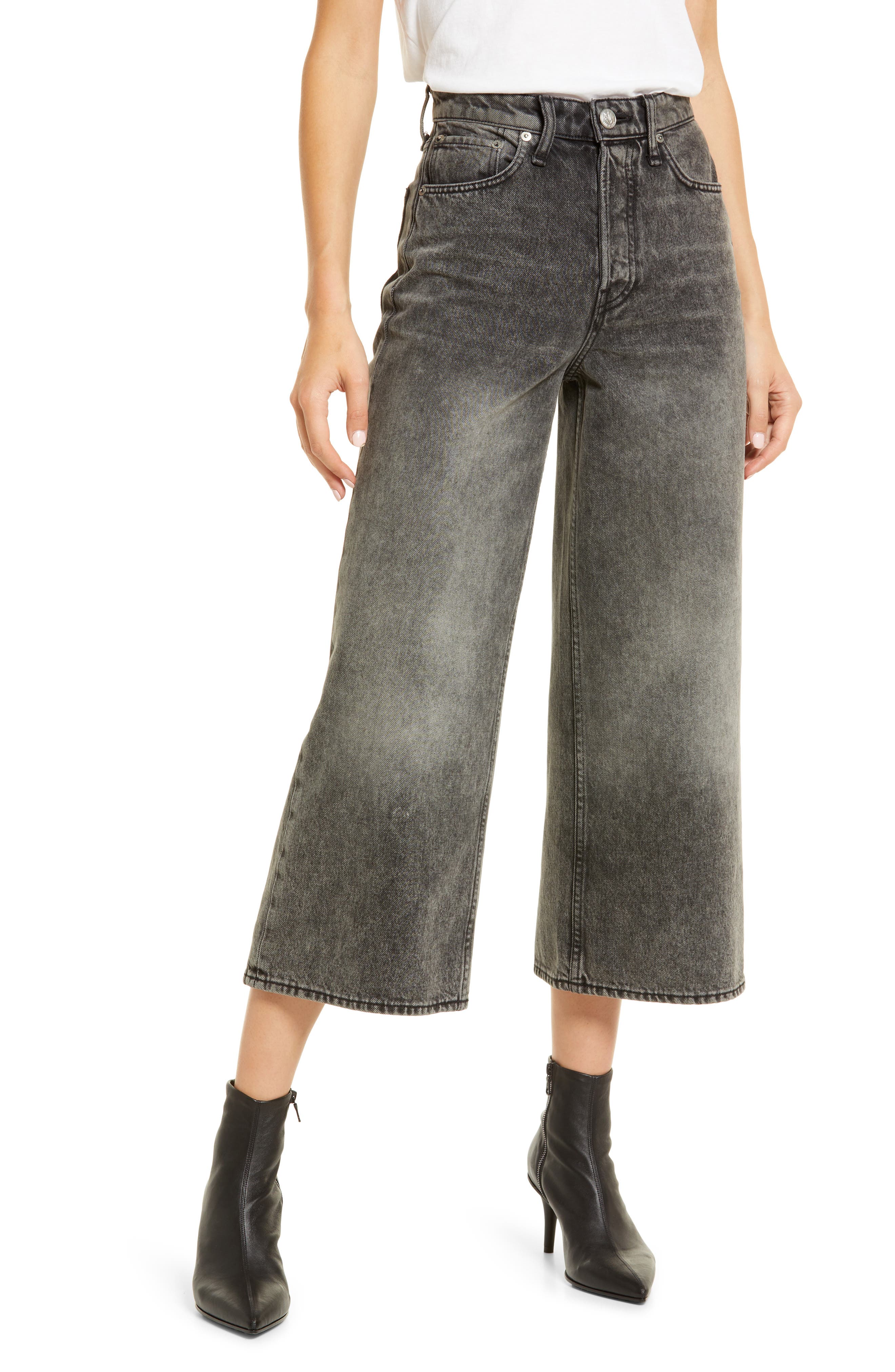 rag \u0026 bone Maya High Waist Crop Wide 