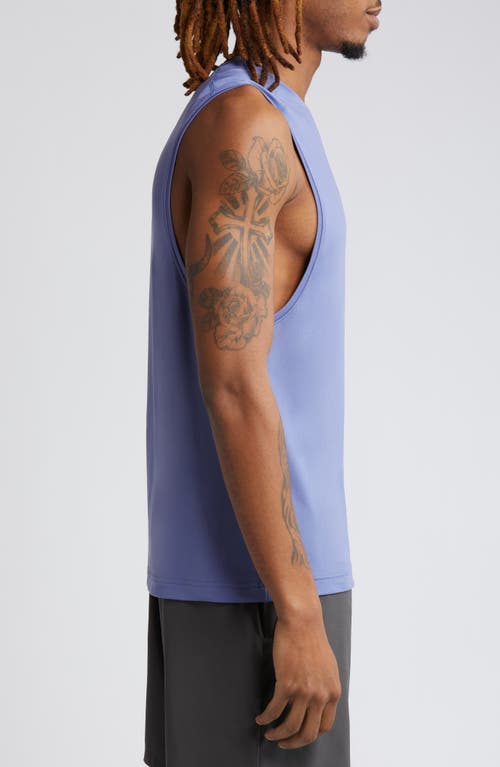 Shop Rhone Base Training Sleeveless Performance Muscle Tee In Morning Blue