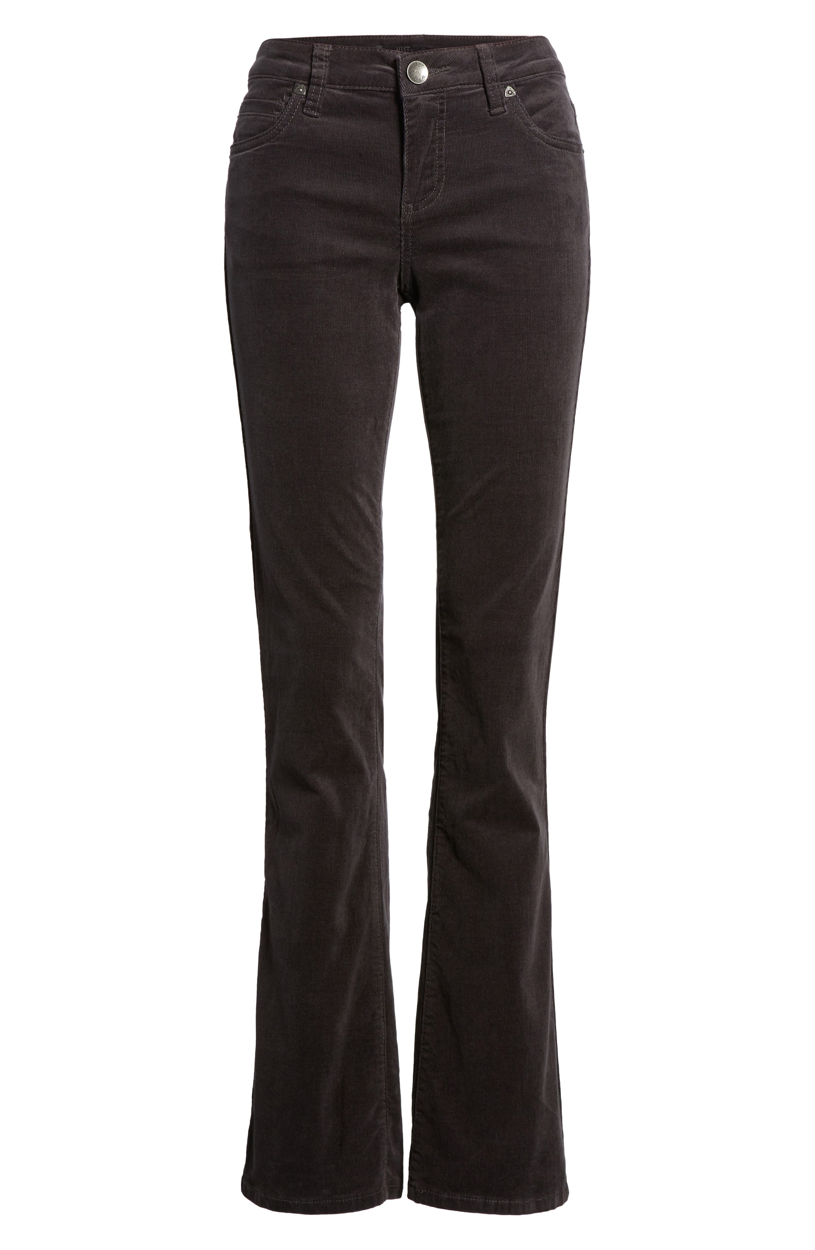 black corduroy bootcut jeans