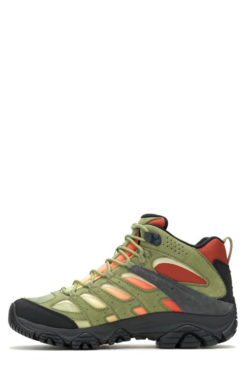 Merrell Moab 3 Vista Waterproof Mid Hiking Shoe In Mosstone