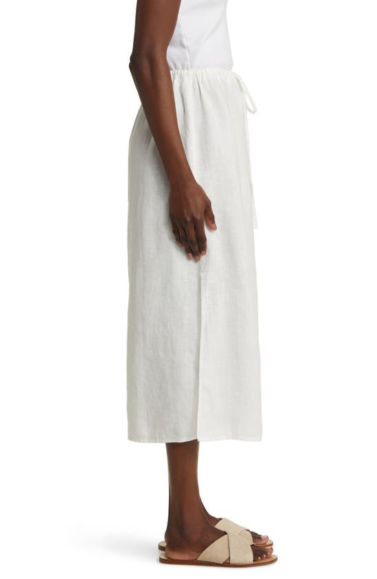 Shop Rails Monet Linen Drawstring Midi Skirt In White
