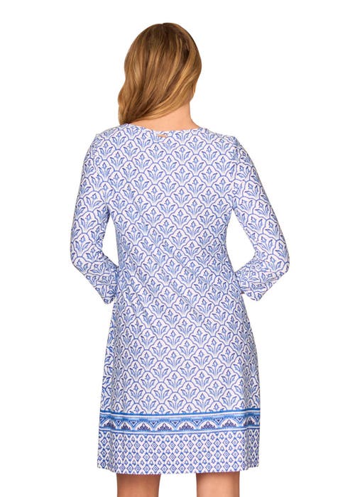 Shop Cabana Life Cabana Shift Dress In Game Day Blue