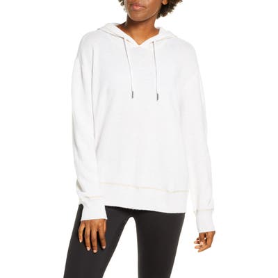 Zella Cozy Wool & Cashmere Hoodie Sweater