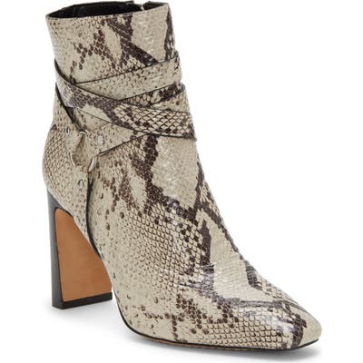 Vince Camuto Sestina Harness Square Toe Bootie, Beige