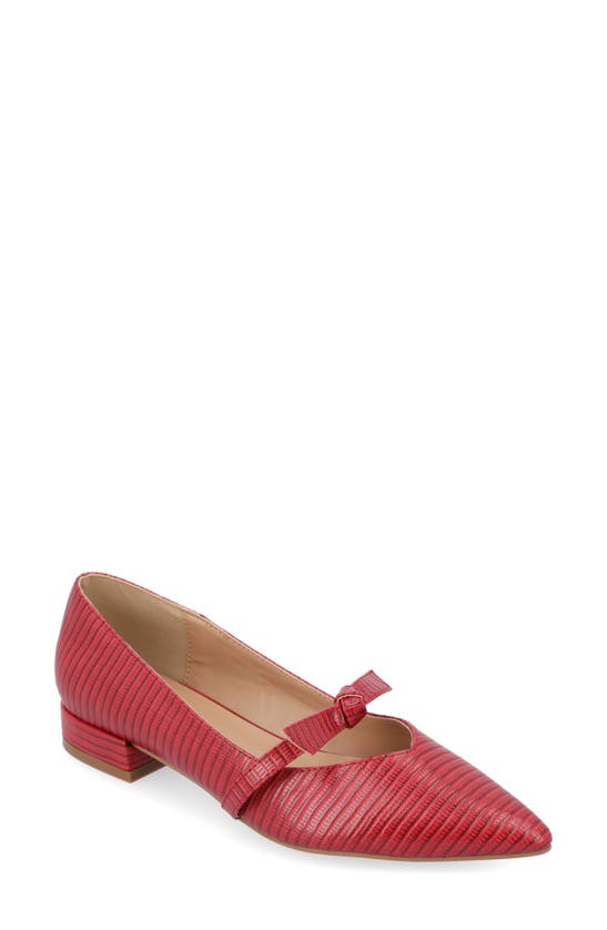 JOURNEE COLLECTION JOURNEE COLLECTION CAIT SNAKE EMBOSSED PUMP