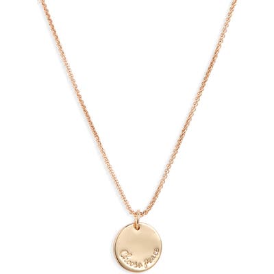 Stella + Ruby Choose Peace Pendant Necklace