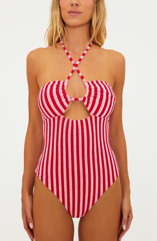 BEACH RIOT BEACH RIOT PHOENIX HALTER ONE-PIECE SWIMSUIT 