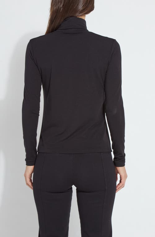 Lyssé Essential Long Sleeve Turtleneck Top In Black