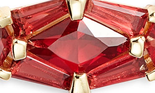 Kendra Scott Short Lindy Rae Pendant Necklace In Gold Red Crystal