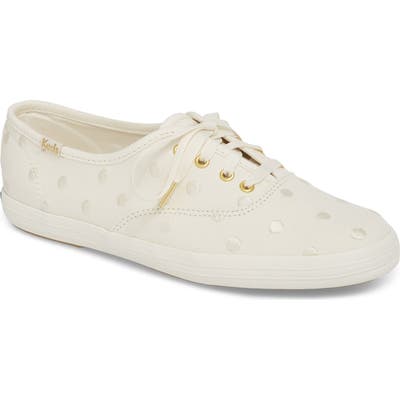 Keds For Kate Spade New York Champion Dancing Dot Sneaker, White
