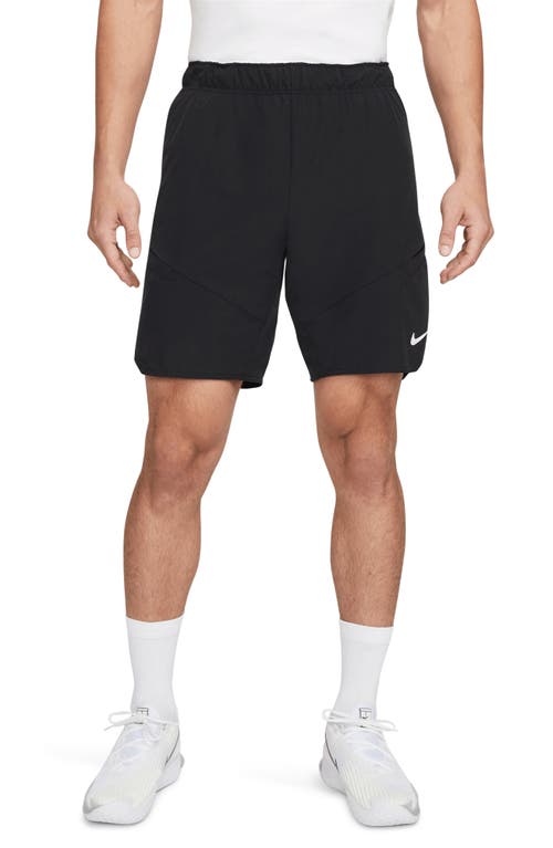 Nike Court Dri-FIT Advantage Tennis Shorts in Black/White