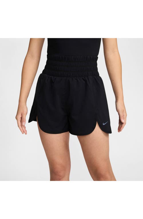 Shop Nike Dri-fit Ultrahigh Waist Brief Lined Shorts In Black/cool Grey