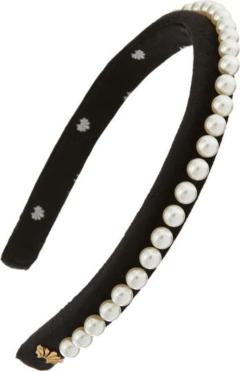 Black Pearl Embellished Headband