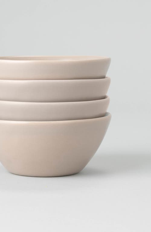 Shop Fable The Dessert Set Of 4 Bowls In Desert Taupe