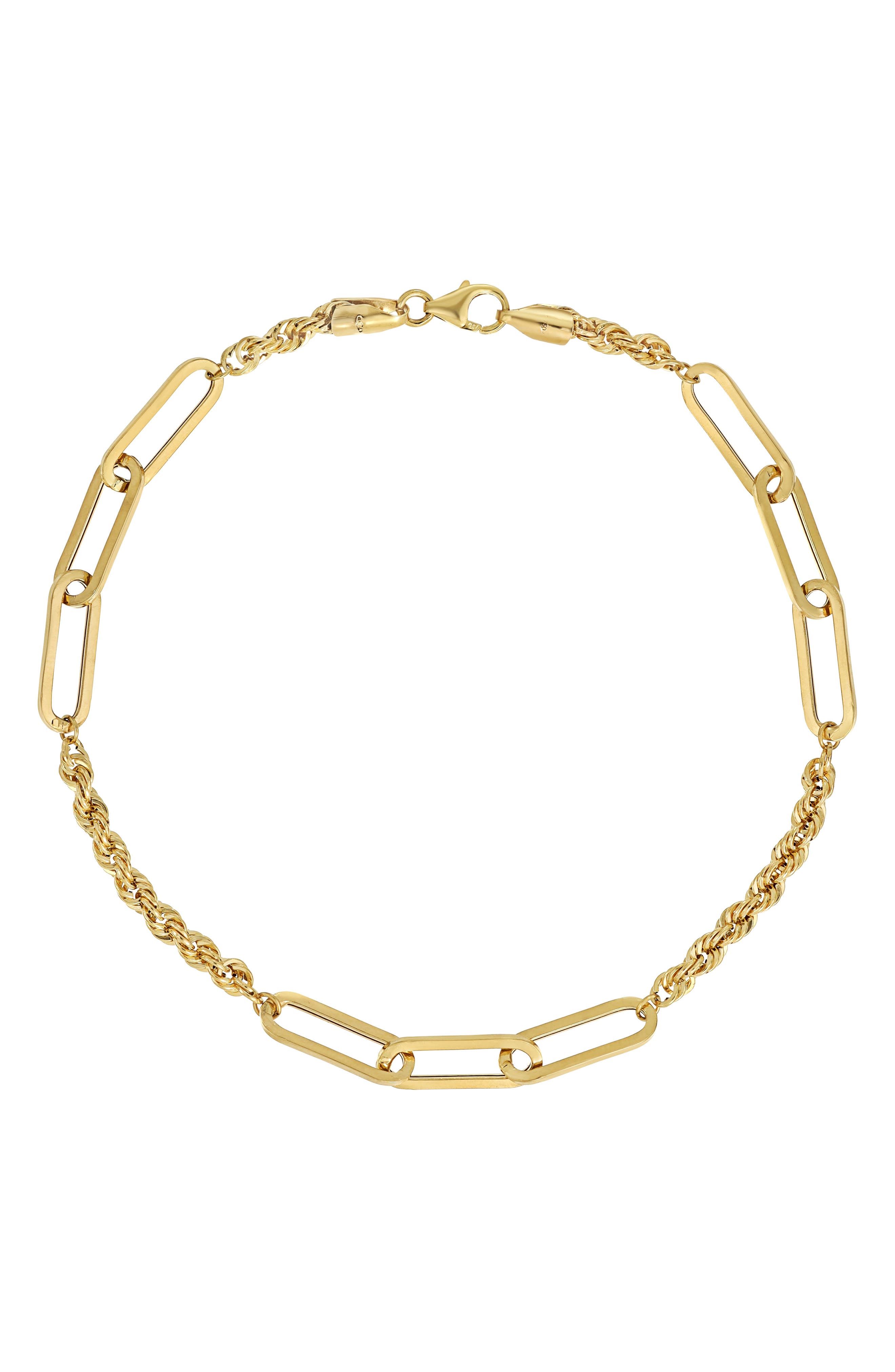 Bony Levy 14K Gold Mixed Chain Bracelet Nordstrom