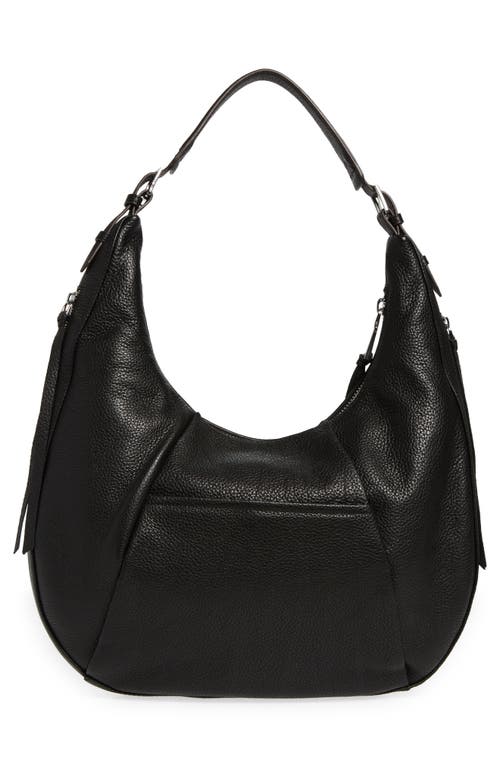 Shop Aimee Kestenberg Corfu Pleated Hobo Bag In Black W/silver