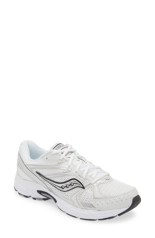 Saucony Grid Ride Millennium Sneaker White/Silver at Nordstrom,
