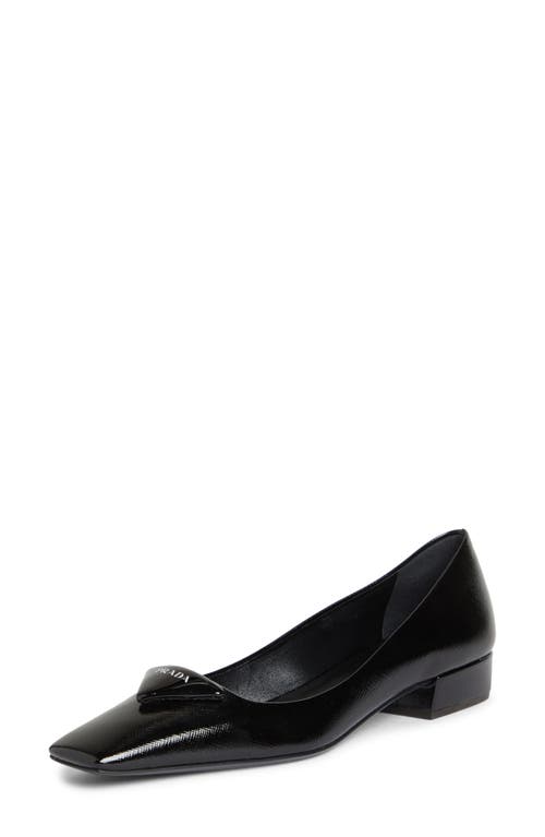 Shop Prada Modellerie Square Toe Pump In Nero