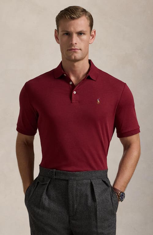 Shop Polo Ralph Lauren Pima Cotton Polo In Red Carpet