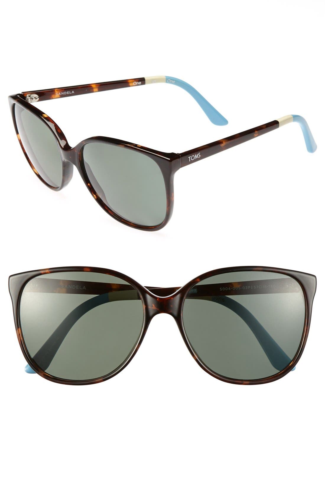 toms tortoise shell sunglasses