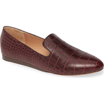 Veronica Beard Griffin Pointy Toe Loafer, Burgundy