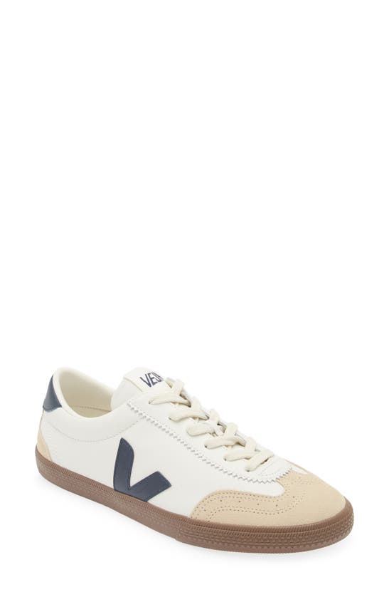 Shop Veja Volley Leather Sneaker In White Nautico Bark