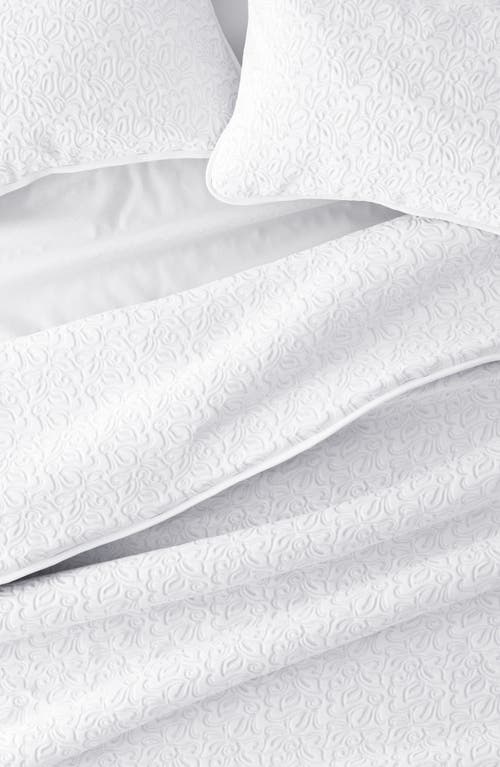 Homespun 3-piece Floral Stitch Quilt Set In White
