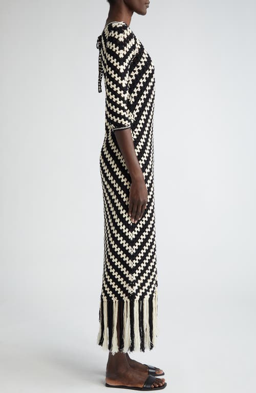 Shop Zimmermann Halliday Chevron Crochet Dress