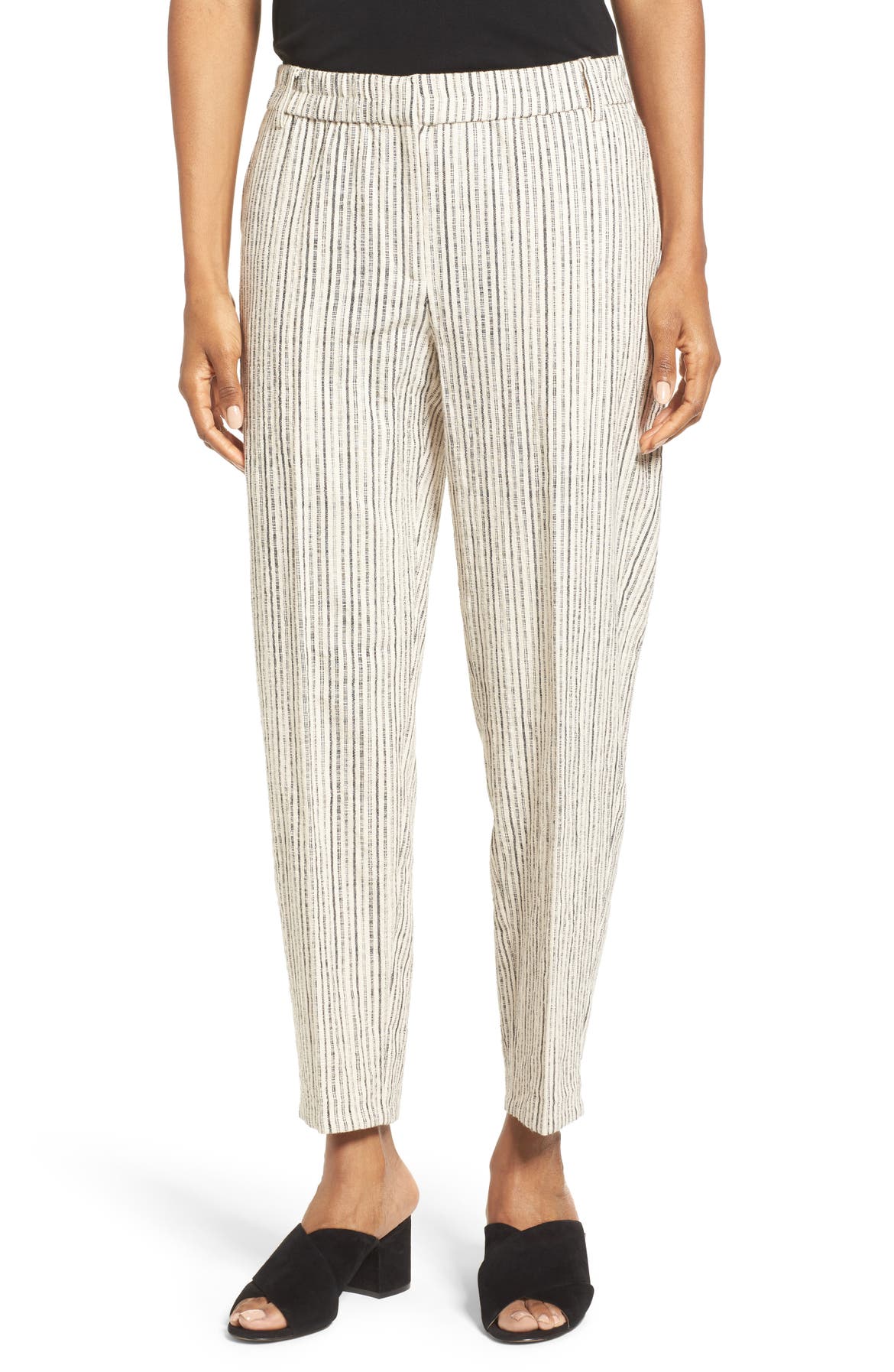 Eileen Fisher Organic Cotton Slouchy Ankle Pants (Nordstrom Exclusive ...