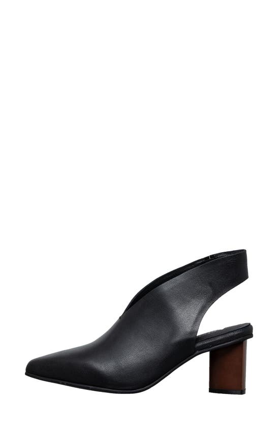 Shop Antelope Hedda Slingback Boot In Black Leather