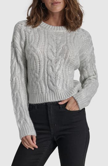 Donna Karan shops Cable Knit Sweater