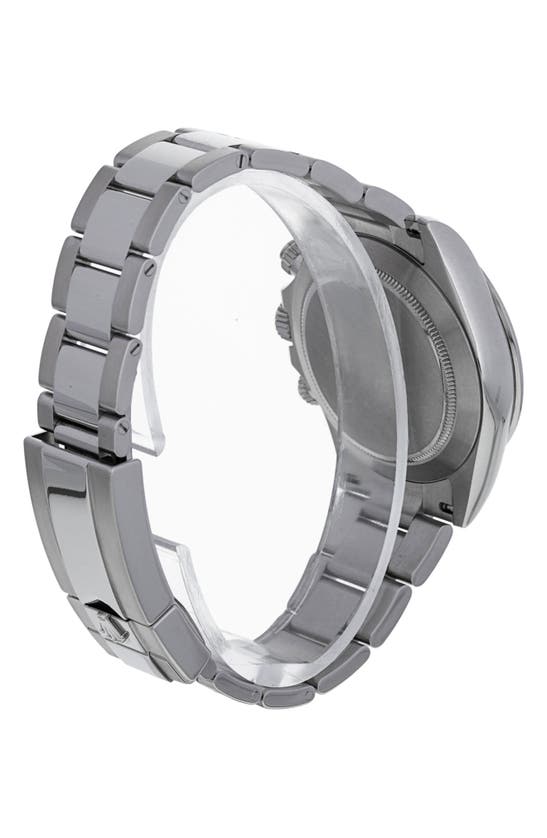 Shop Watchfinder & Co. Rolex  Daytona Cosmograph Automatic Bracelet Watch, 40mm In Silver / Black