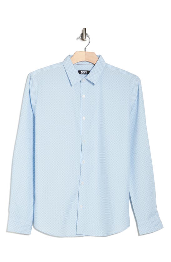 Shop Dkny Sportswear Dkny Winston Button-up Shirt In Skyfall