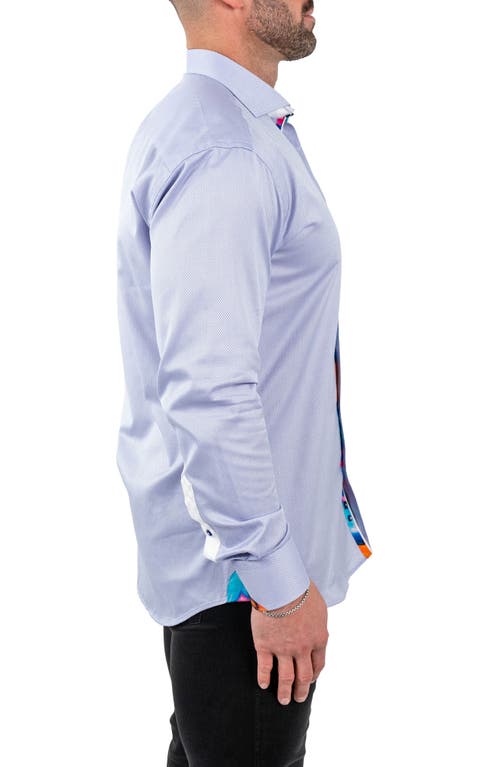 Maceoo Einstein Jacqslate Purple Button-up Shirt In Purple