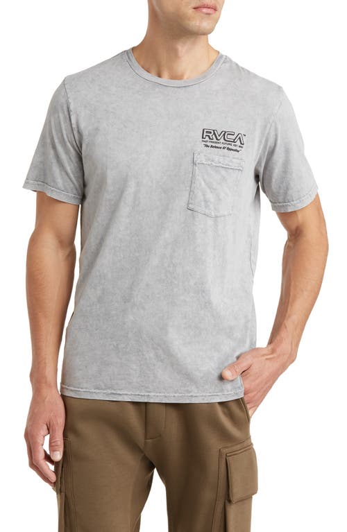 RVCA Foreman Cotton Graphic Pocket T-Shirt in Light Grey Shock Wsh at Nordstrom, Size Small