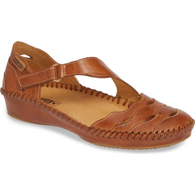 Pikolinos Puerto Vallarta Asymmetrical Sandal, Brown