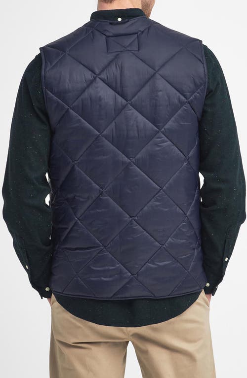 Shop Barbour Quilted Liner Vest In Navy